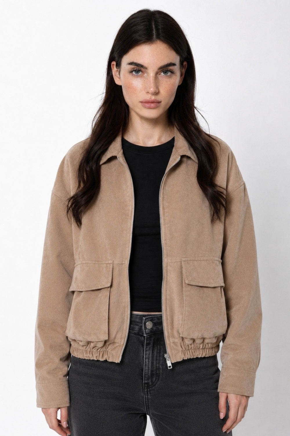 REF: 559 CHAQUETA SUEDE BOLSILLOS