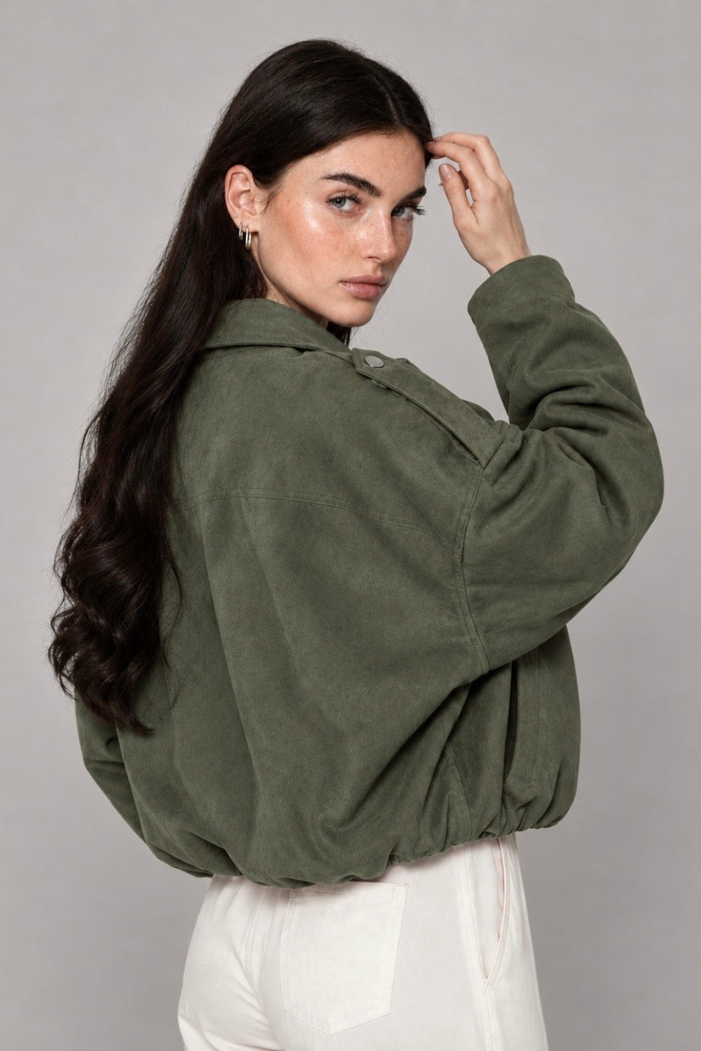 REF: 429 CHAQUETA CORTA PEACH VERDE