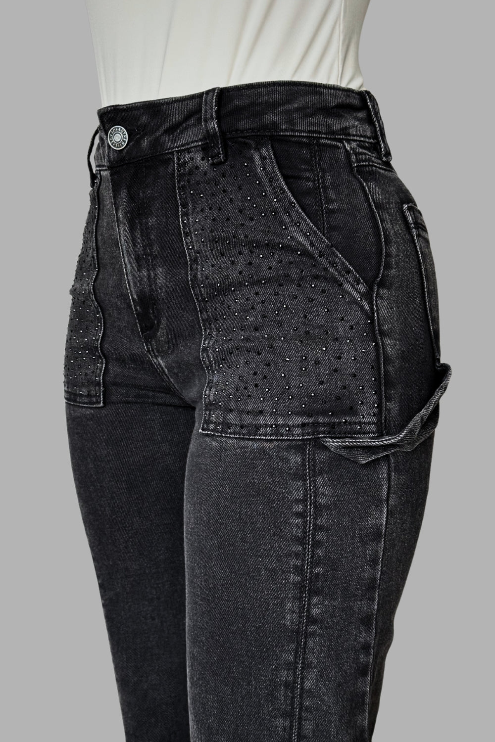 REF: 480 JEAN BRILLO CARPINTERO GRIS STRECH