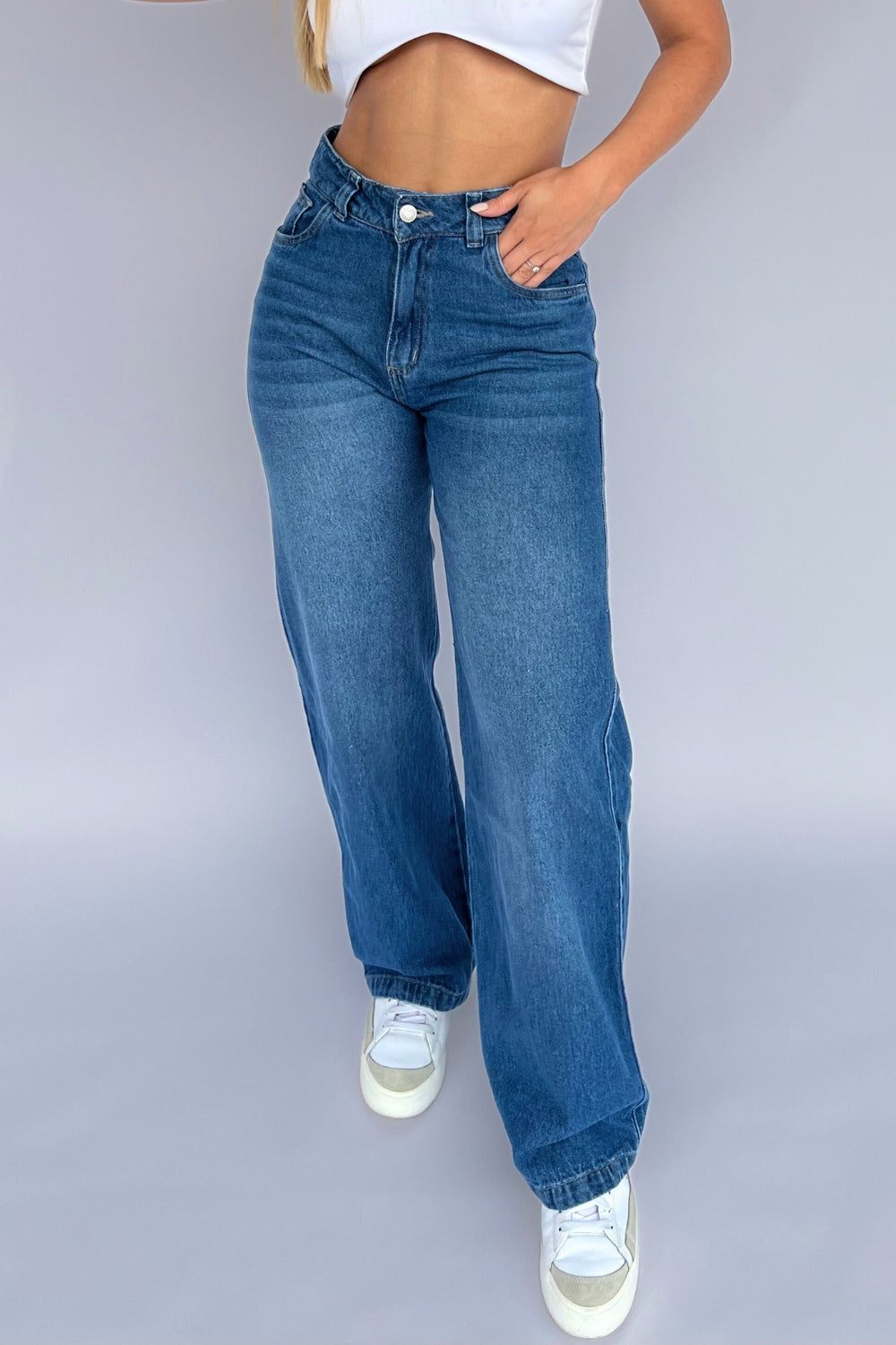 REF: 289 JEAN OSCURO WIDE LEG RIGIDO