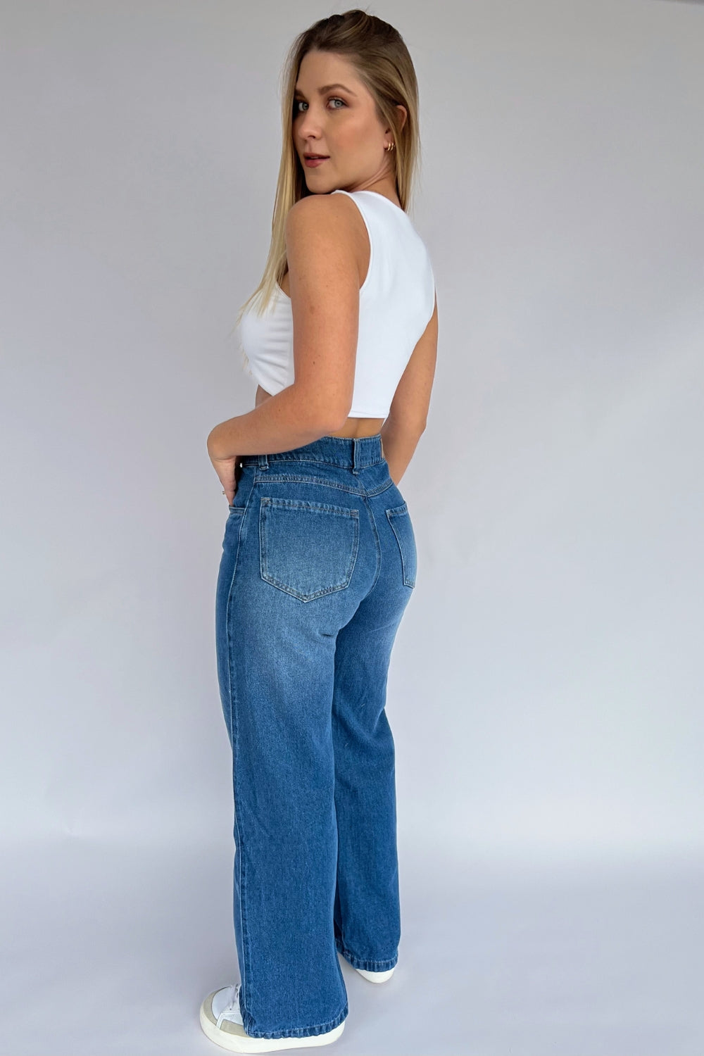 REF: 289 JEAN OSCURO WIDE LEG RIGIDO