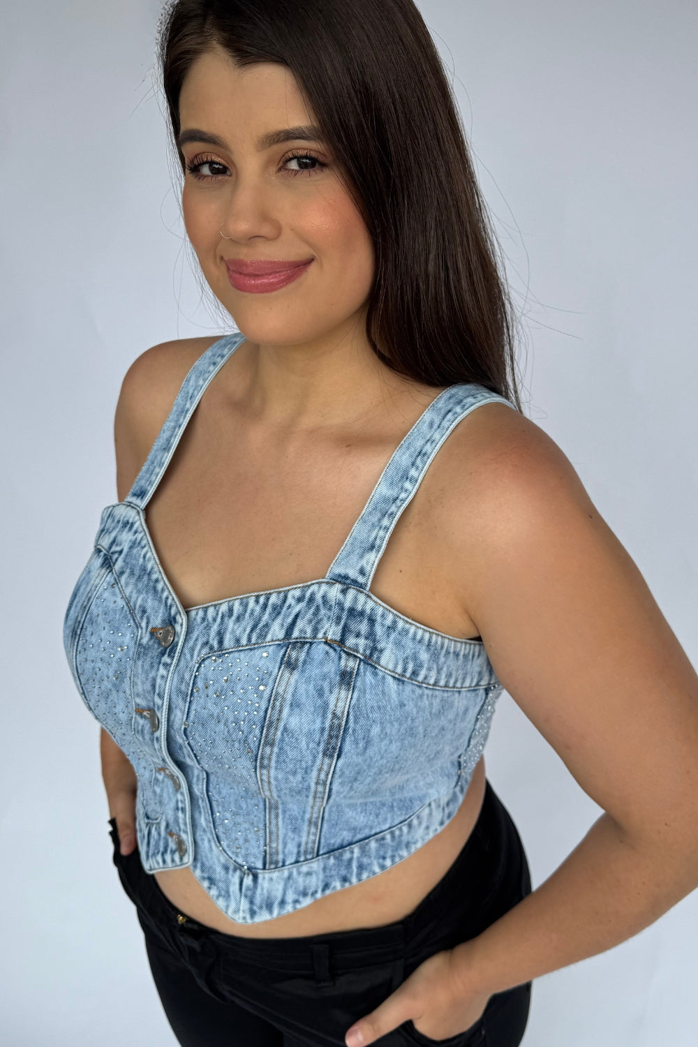 REF: 448 TOP PUNTAS BRILLO