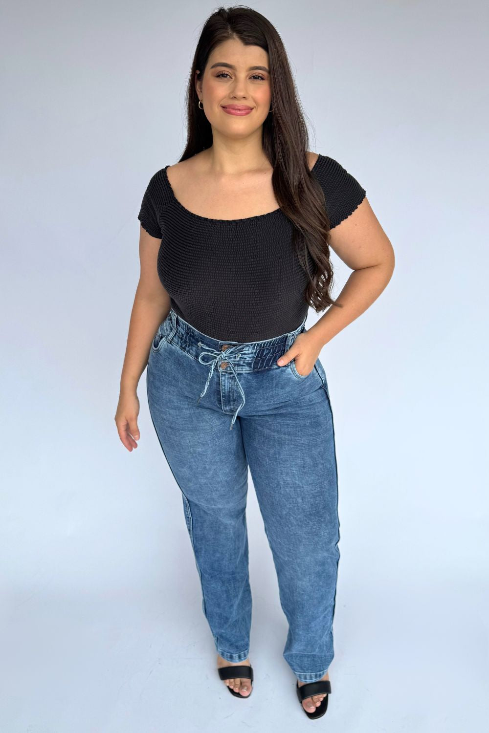 REF:371 JEAN ENRESORTADO BOTA RECTA STRECH