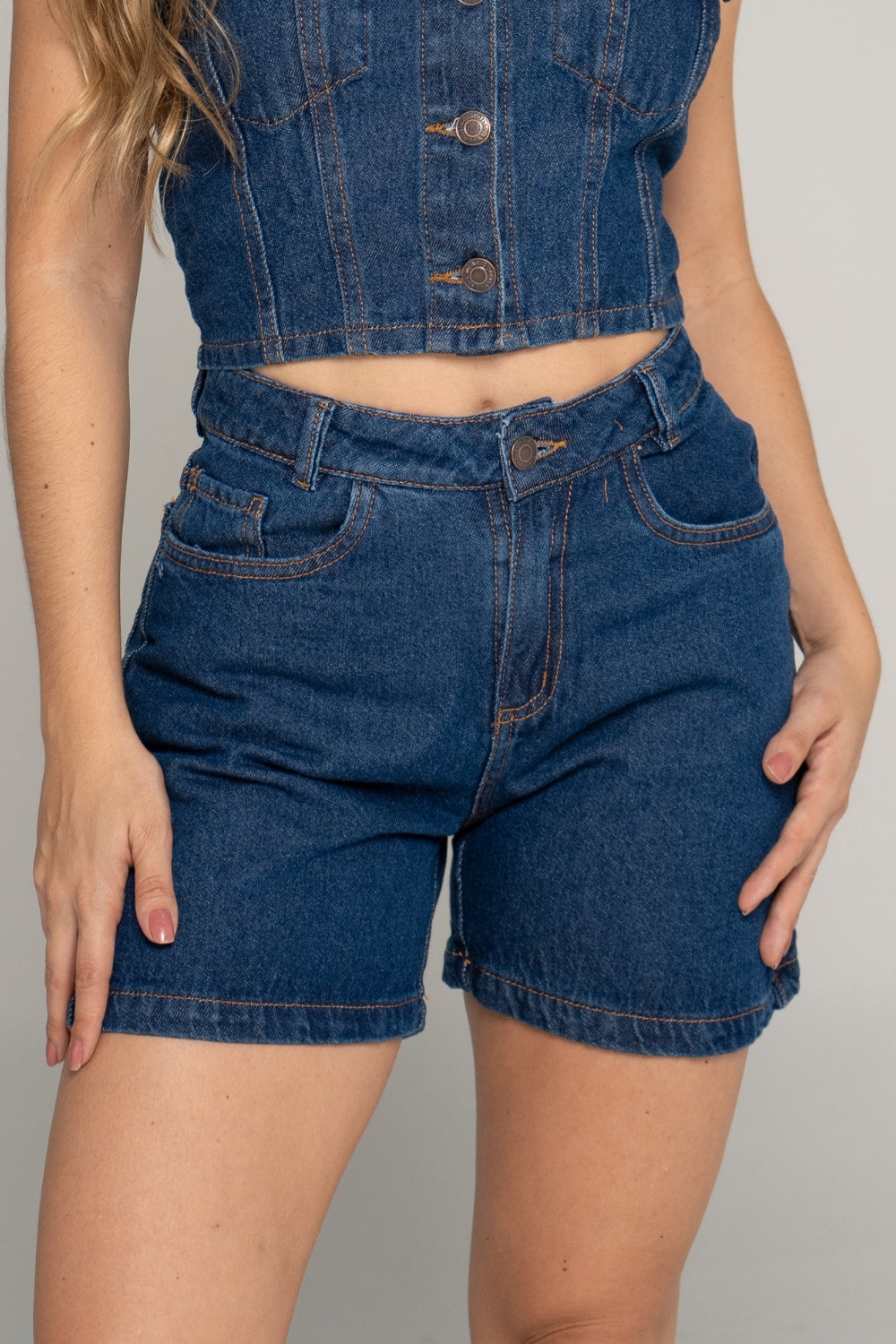 SHORT DENIM OSCURO