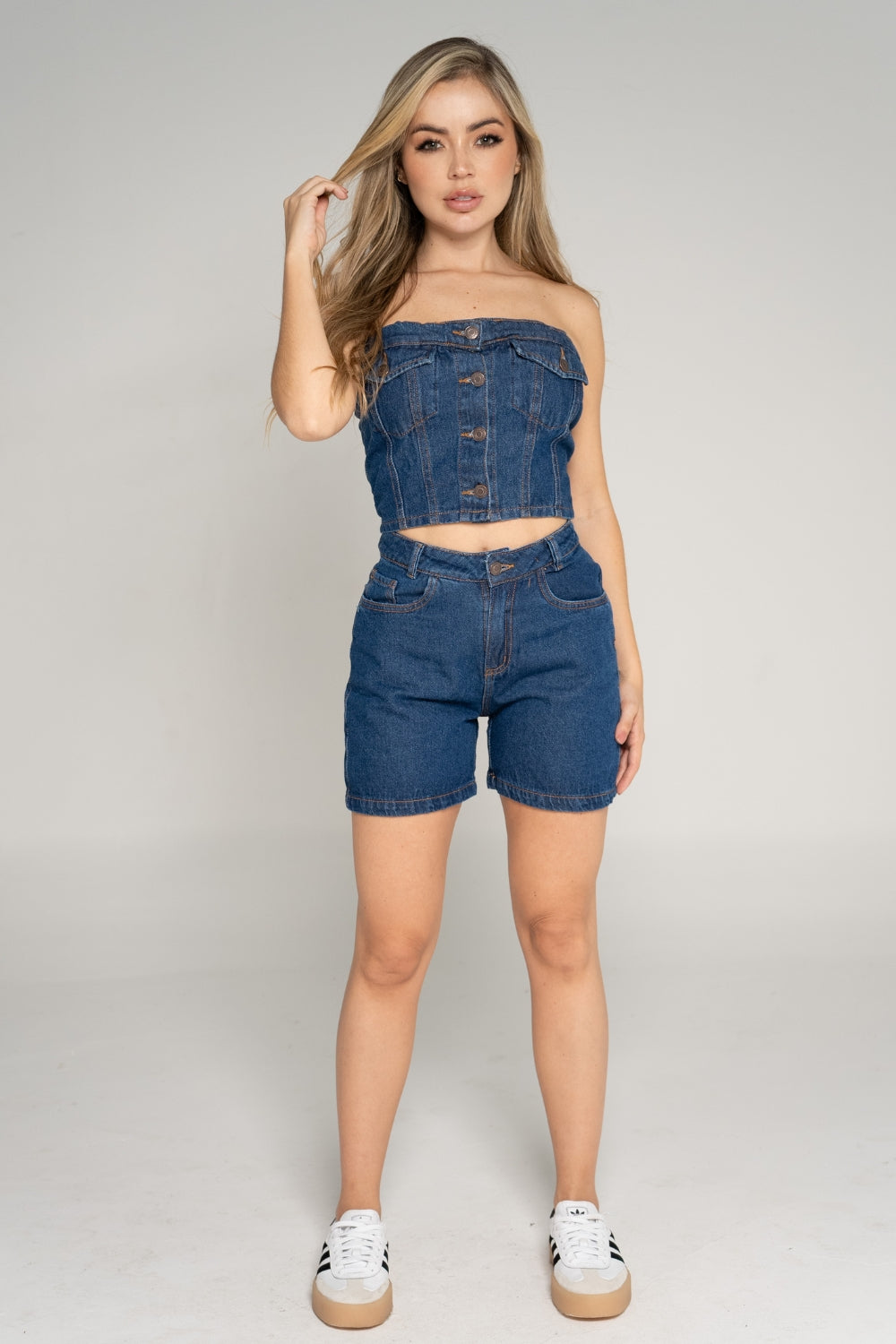 SHORT DENIM OSCURO