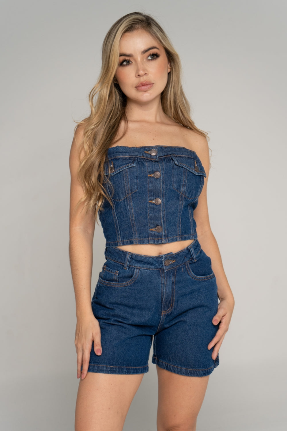 SHORT DENIM OSCURO