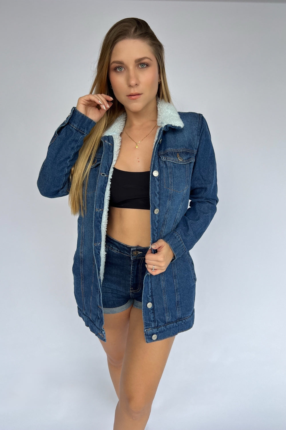 REF:203 CHAQUETA GABAN OSCURA CON OVEJERO