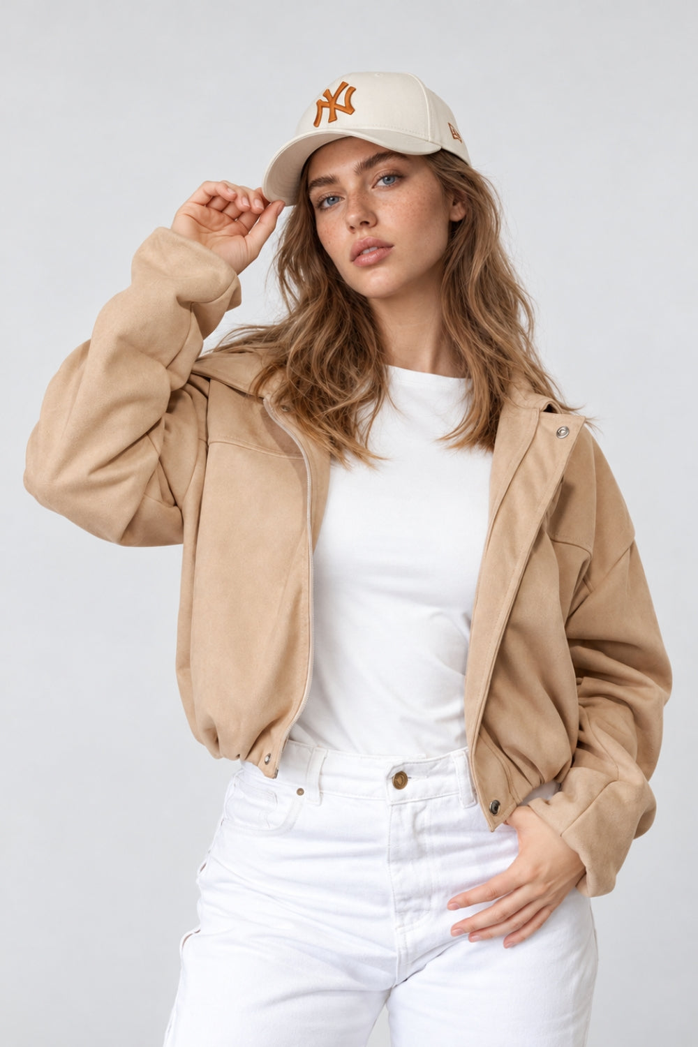 REF: 429 CHAQUETA CORTA PEACH BEIGE