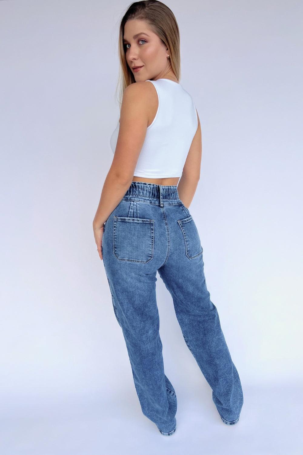 REF:371 JEAN ENRESORTADO BOTA RECTA STRECH