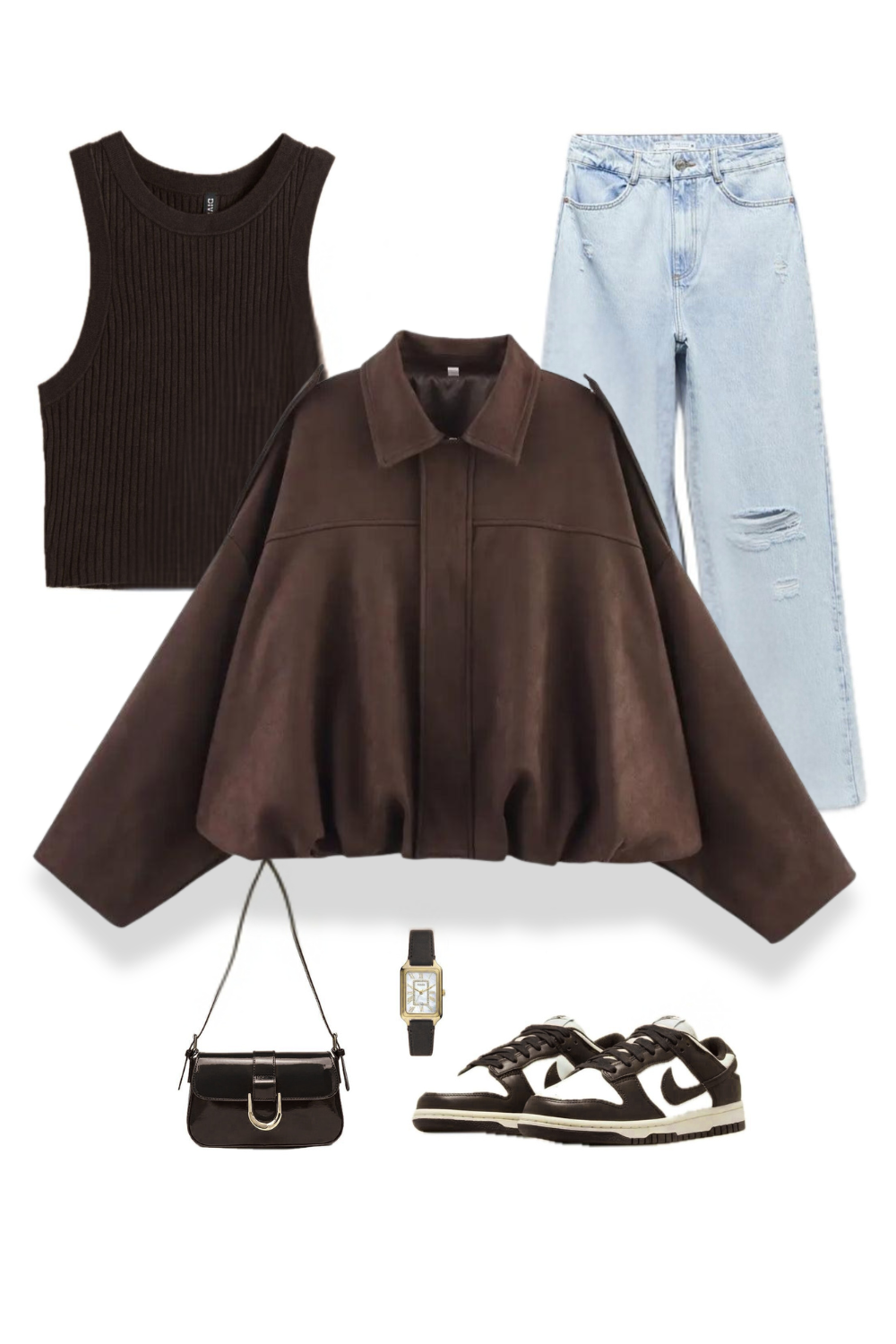 REF: 429 CHAQUETA OVERSIZE BUMPER PEACH CAFE (PRE-VENTA)