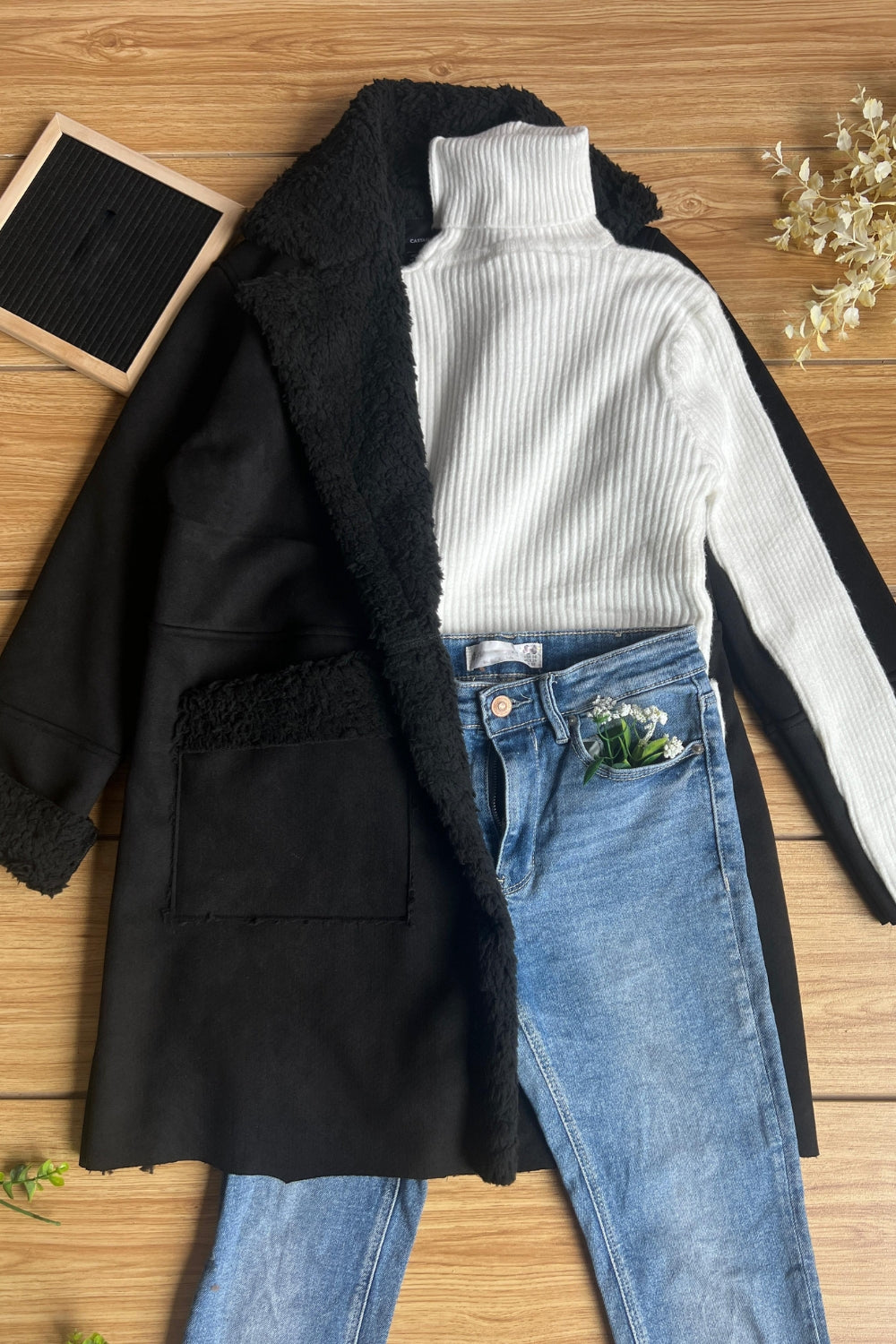 REF: 317 GABAN GAMUZA OVEJERO NEGRO