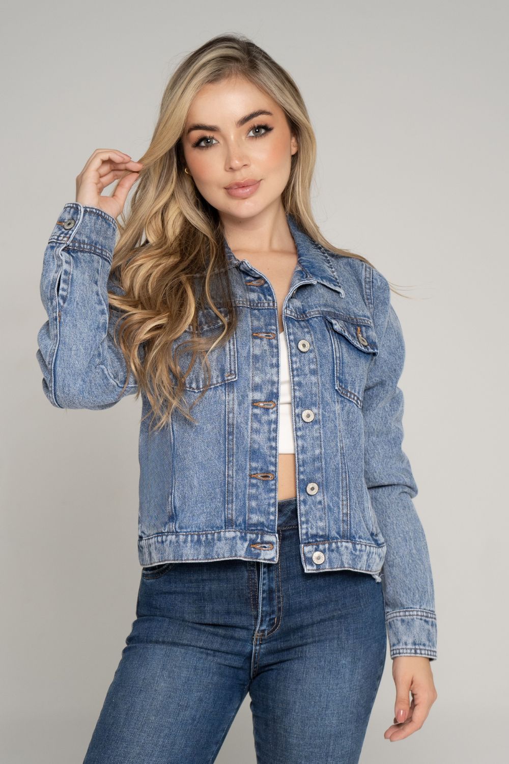 REF:474 CHAQUETA CLASICA STONE