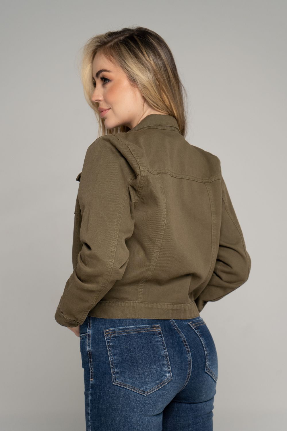 REF:277 CHAQUETA CLASICA VERDE