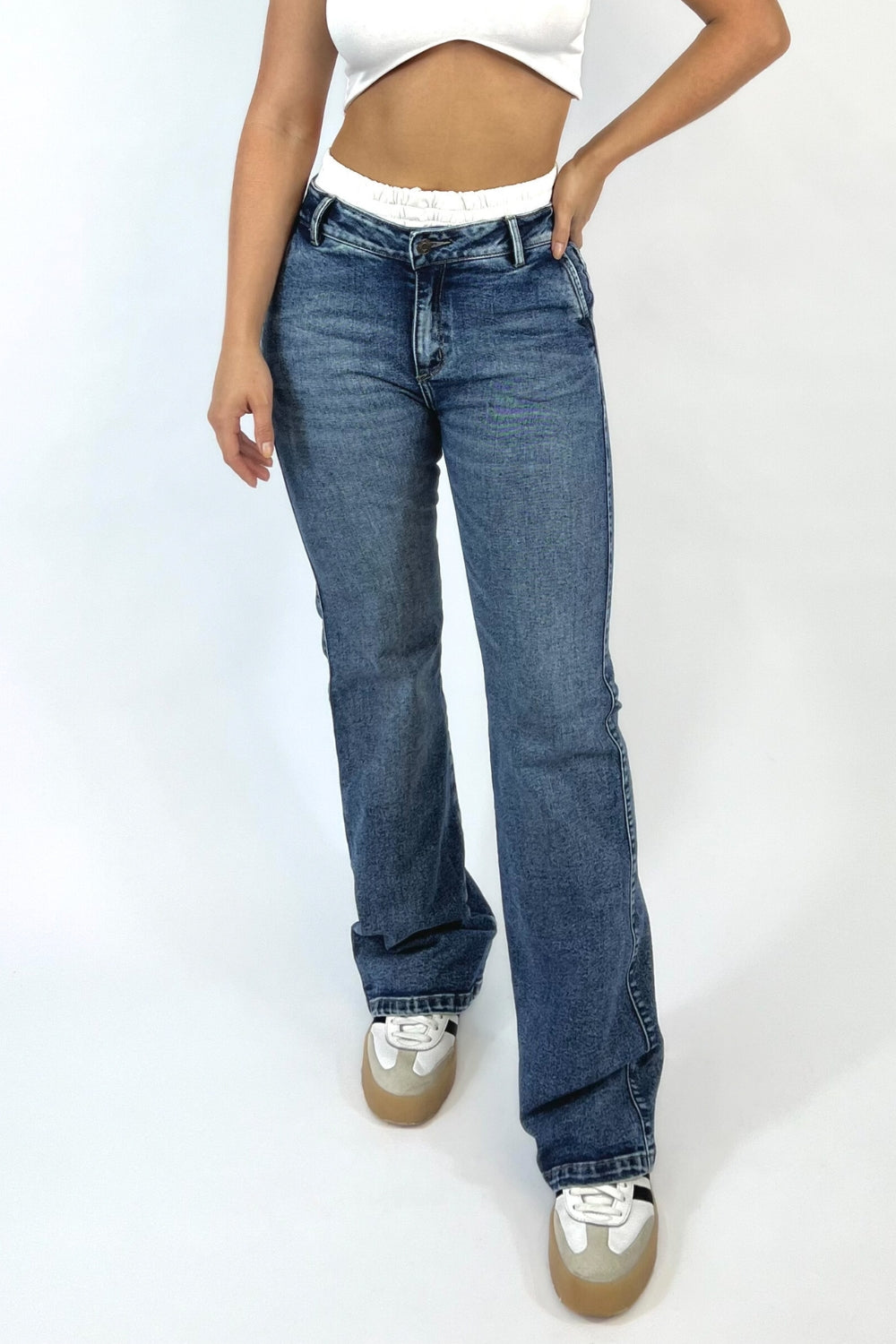 REF 287 JEAN DOBLE PRETINA BOTA RECTA STRECH