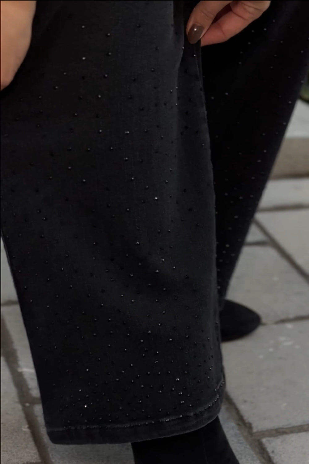 REF: 454 JEAN BRILLO CARGO NEGRO STRECH