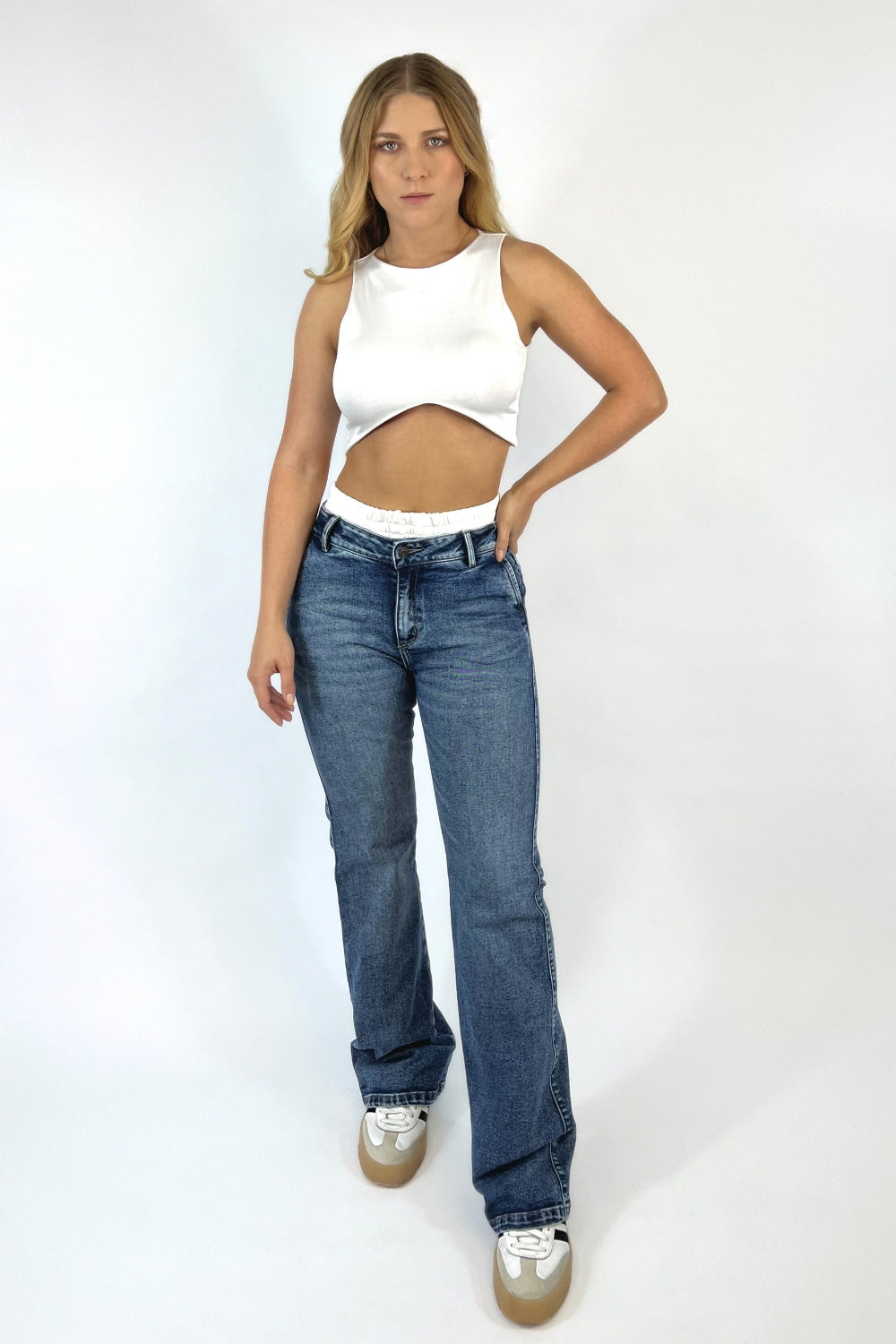 REF 287 JEAN DOBLE PRETINA BOTA RECTA STRECH