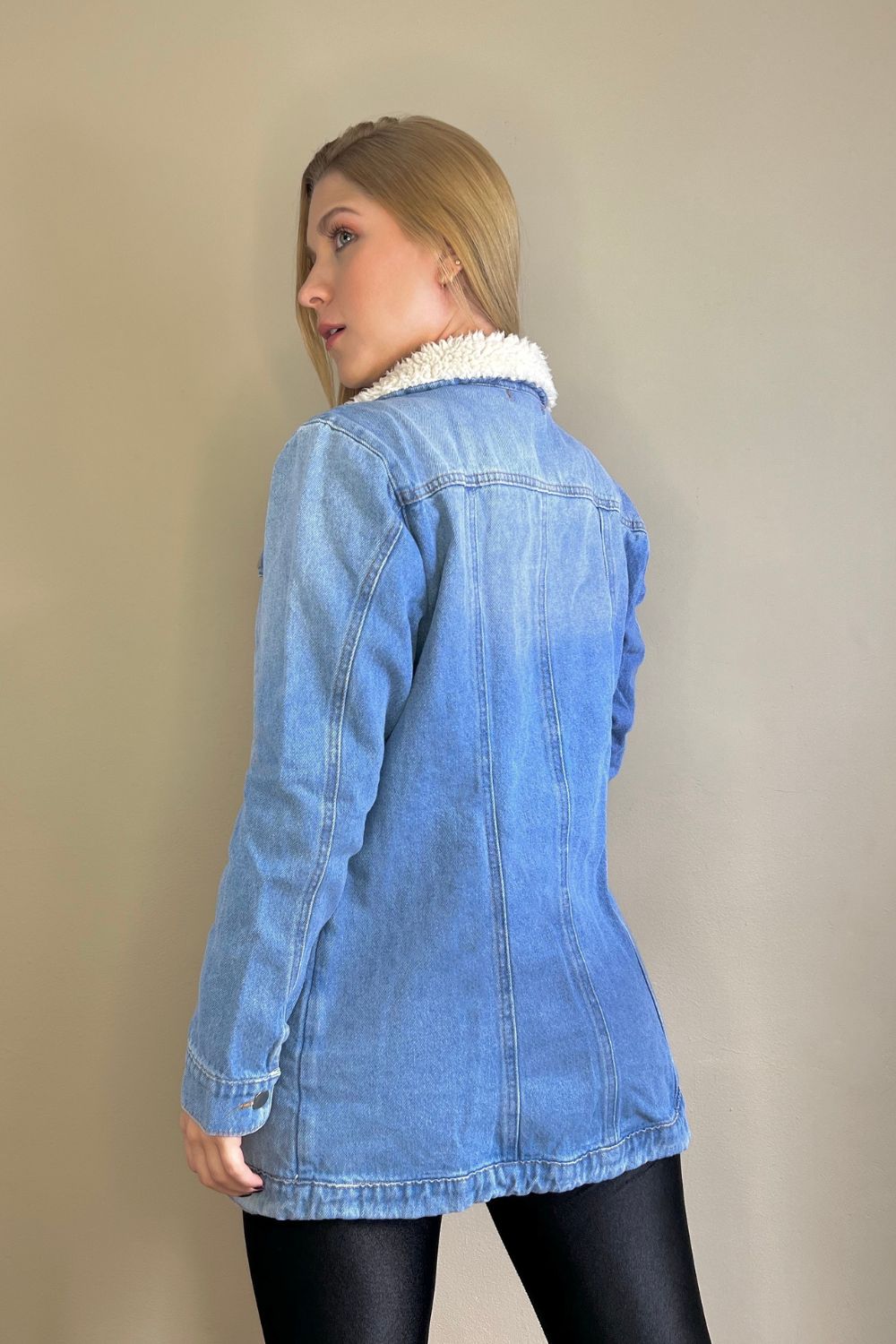 REF:203 CHAQUETA GABAN CLARA CON OVEJERO