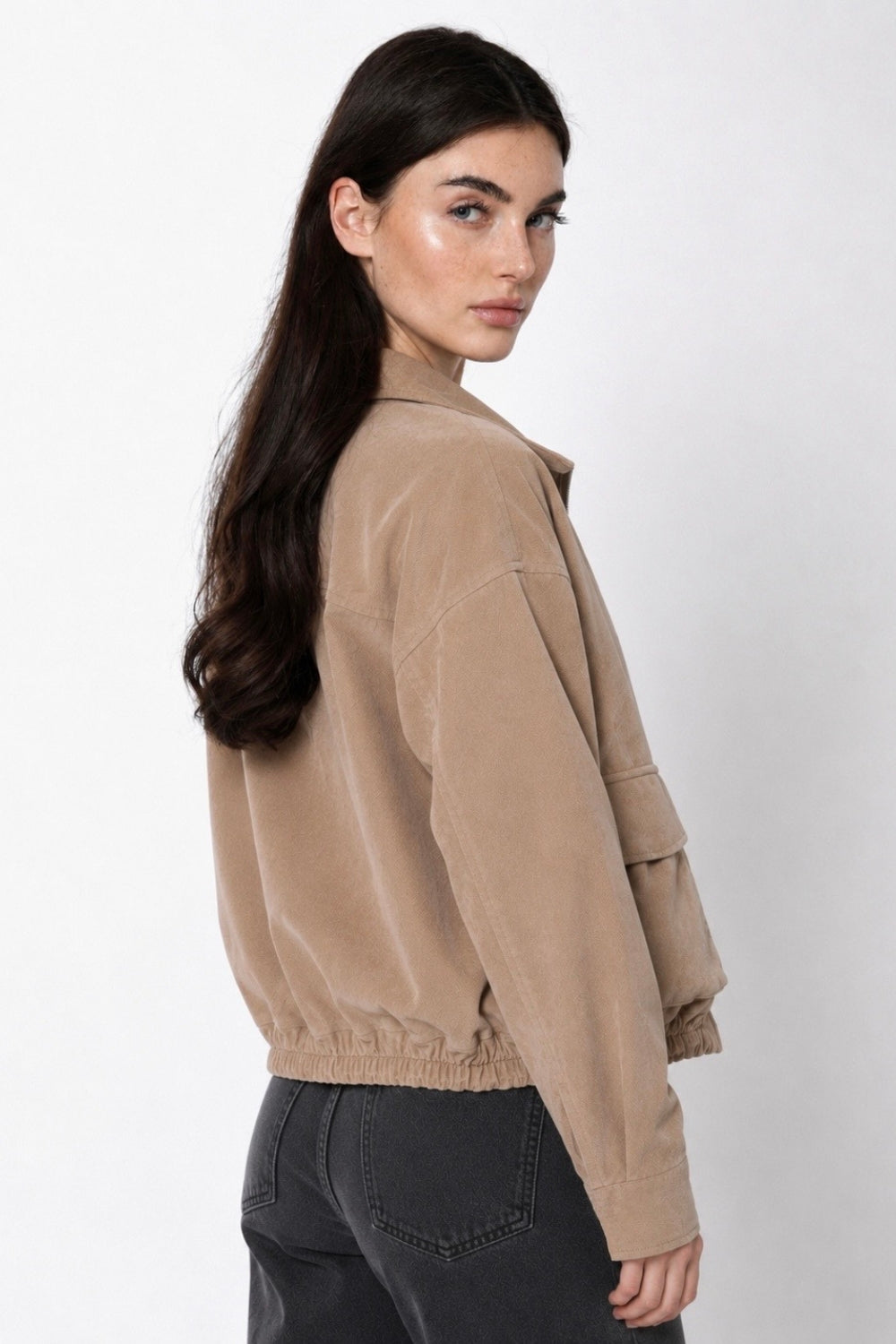 REF: 559 CHAQUETA SUEDE BOLSILLOS