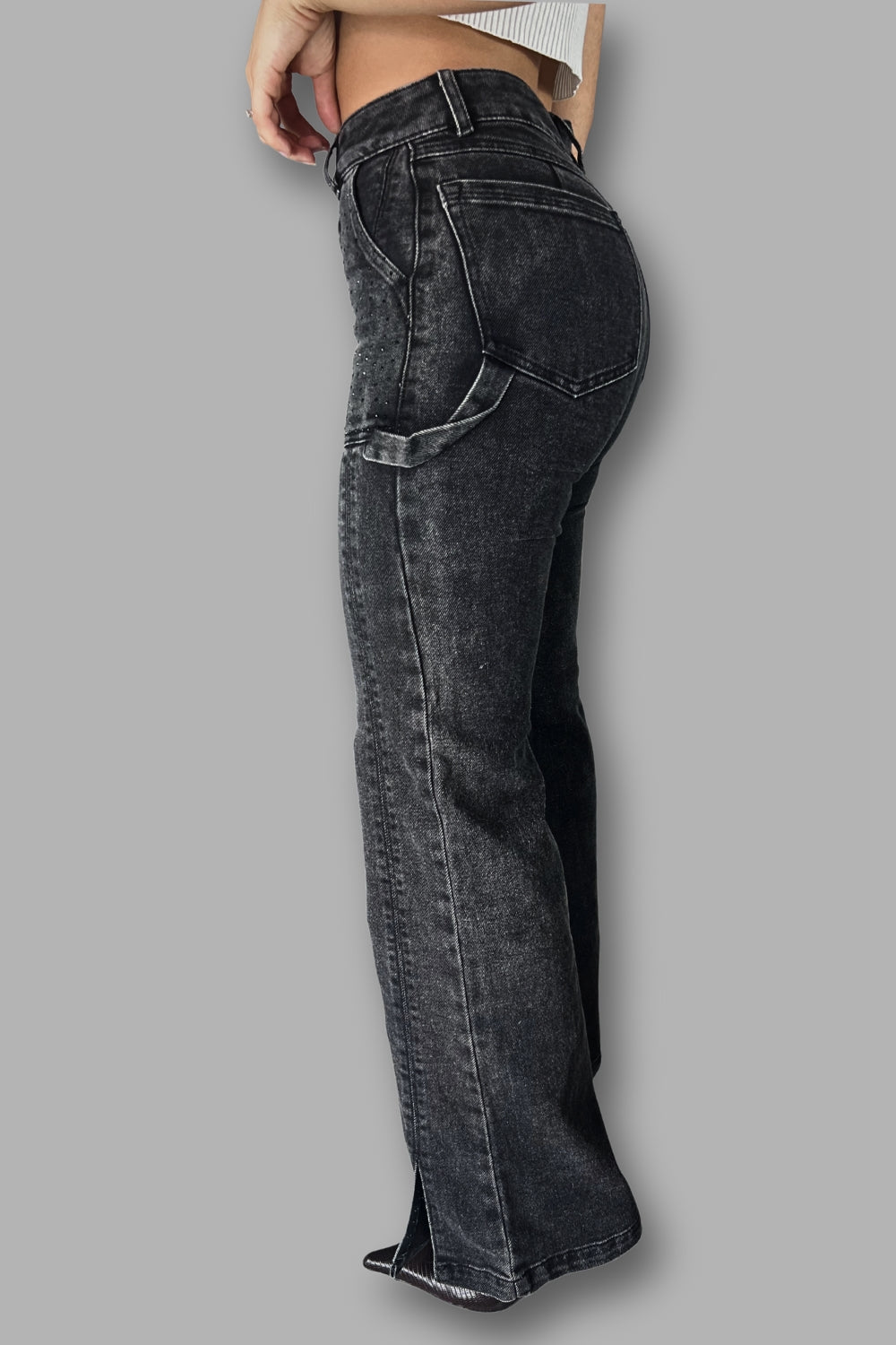 REF: 480 JEAN BRILLO CARPINTERO GRIS STRECH