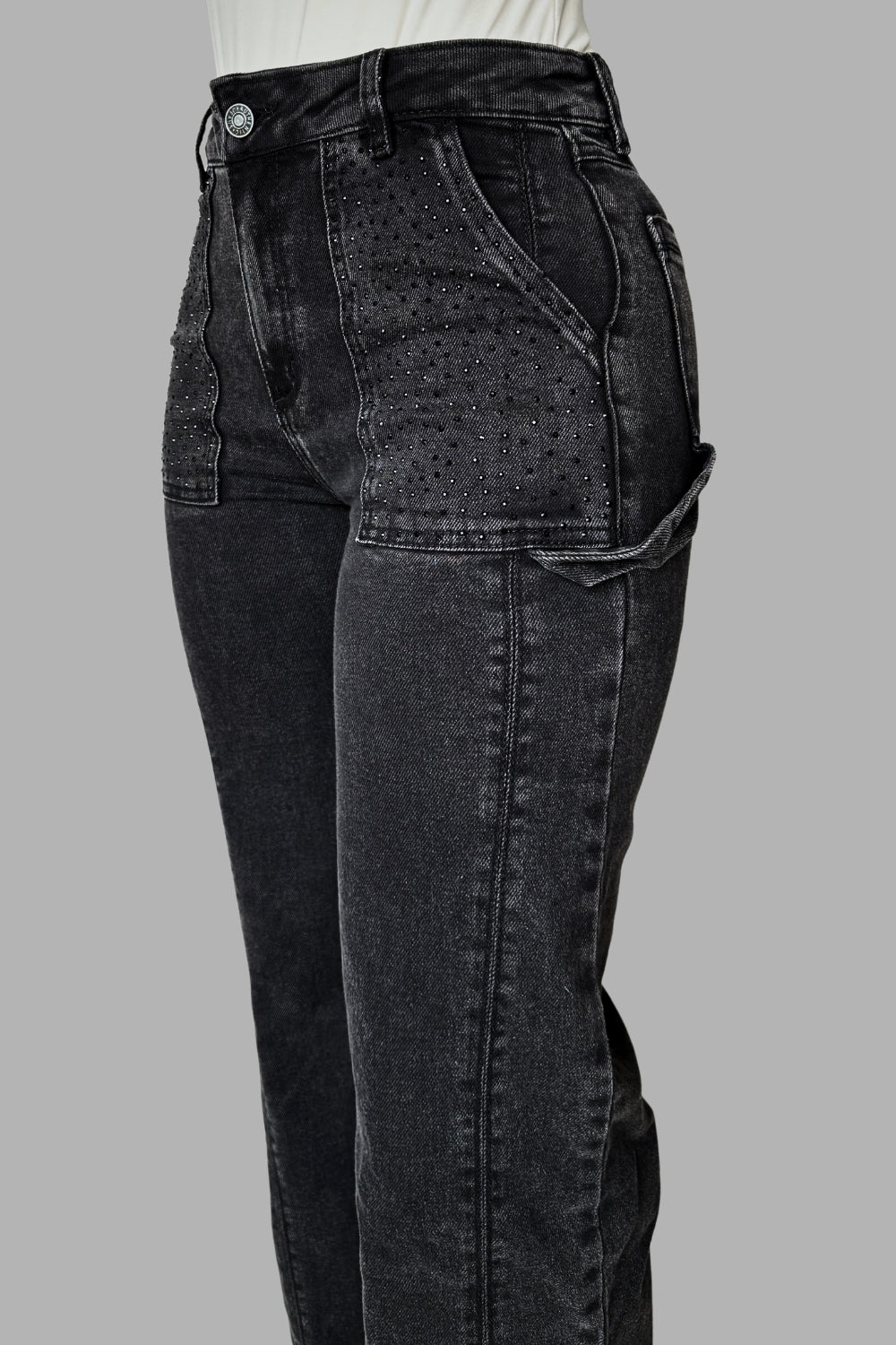 REF: 480 JEAN BRILLO CARPINTERO GRIS STRECH