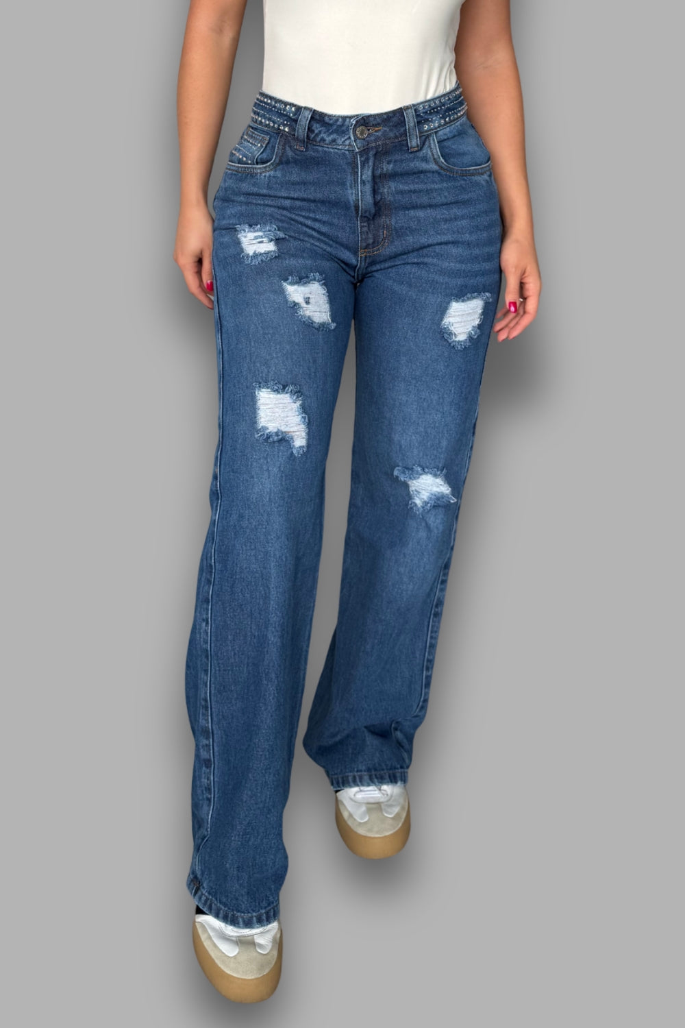 REF:340 JEAN PRETINA PIEDRAS RIGIDO