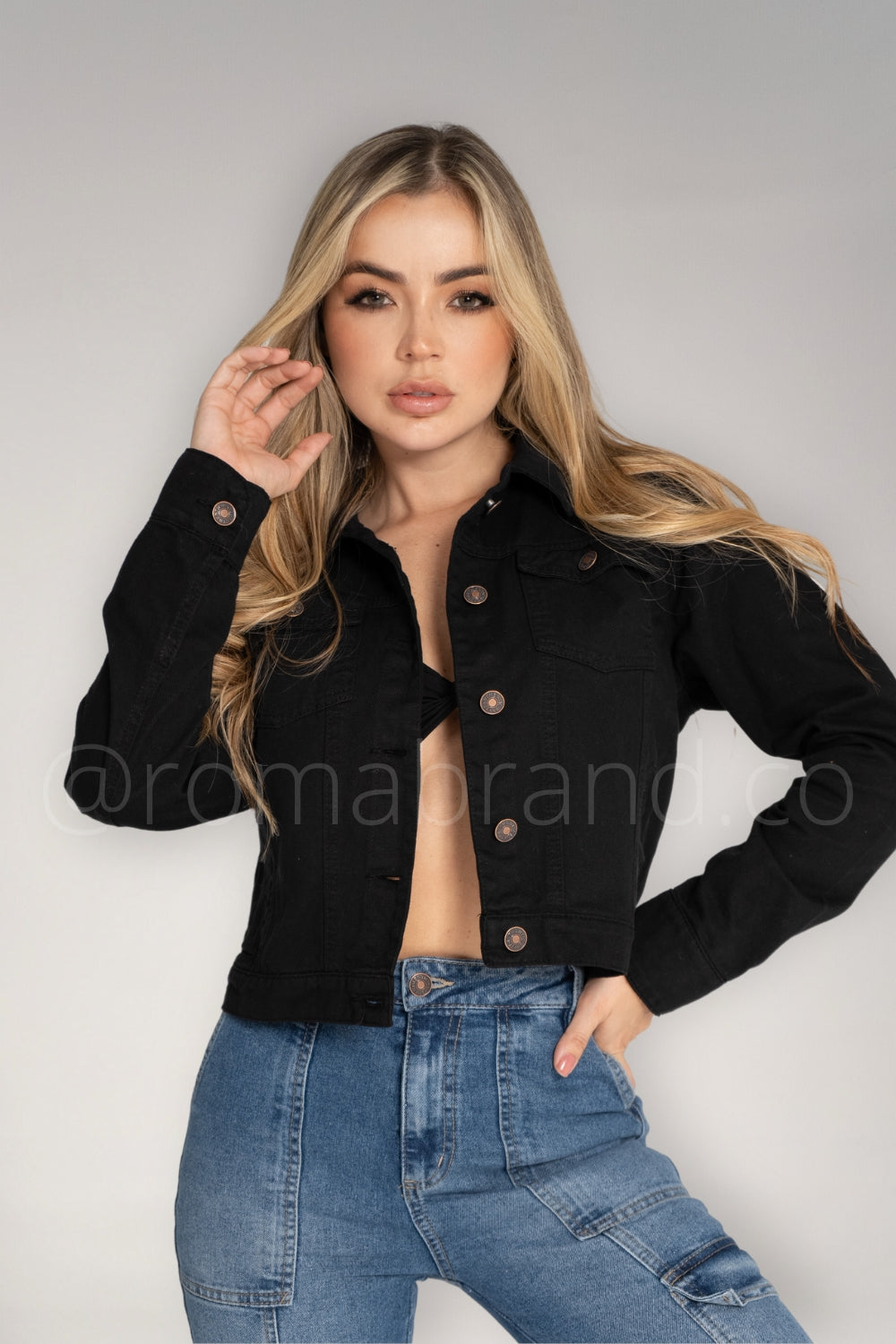 REF:277 CHAQUETA BOLSILLOS CLASICA NEGRA