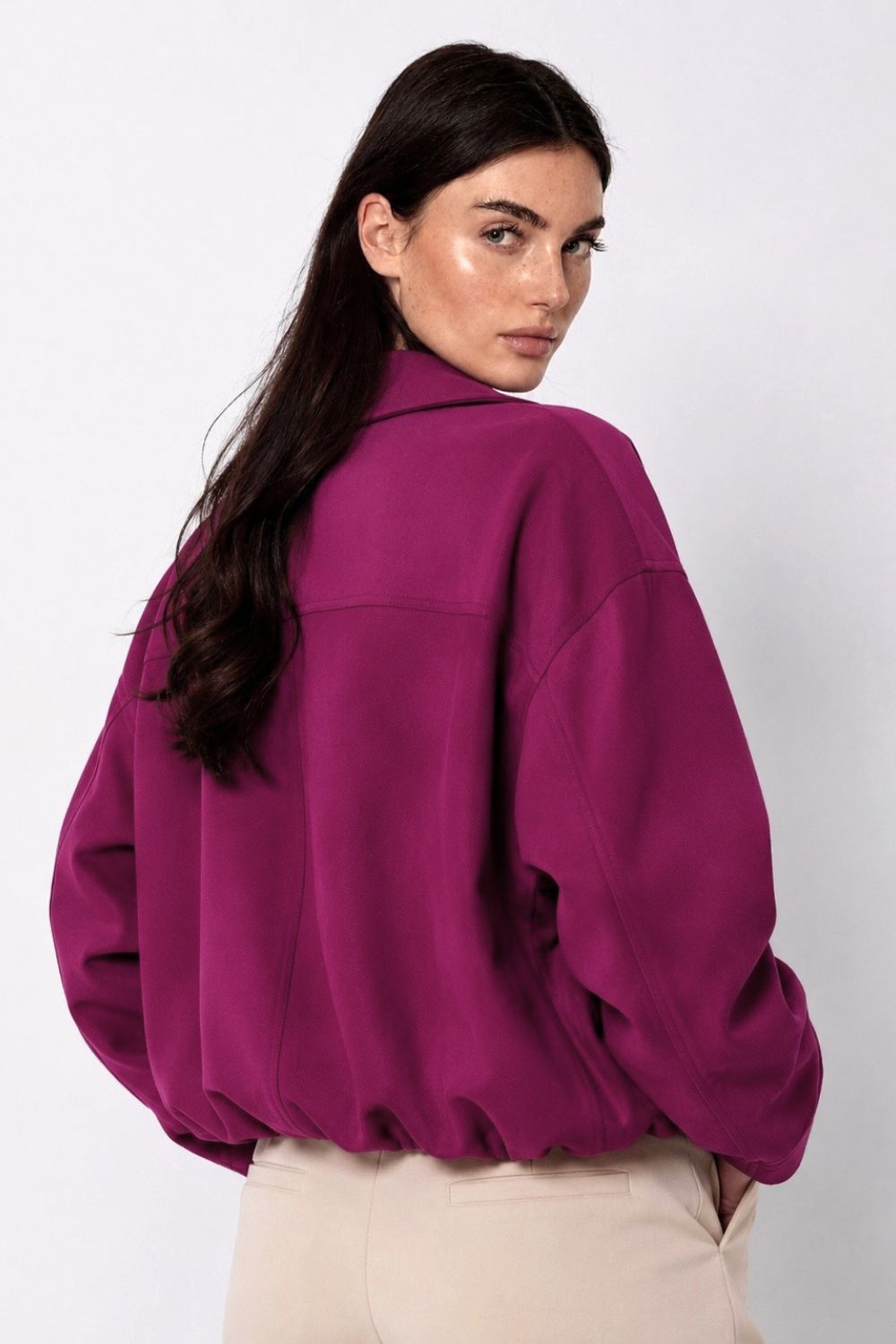 REF: 429 CHAQUETA OVERSIZE PEACH VINOTINTO
