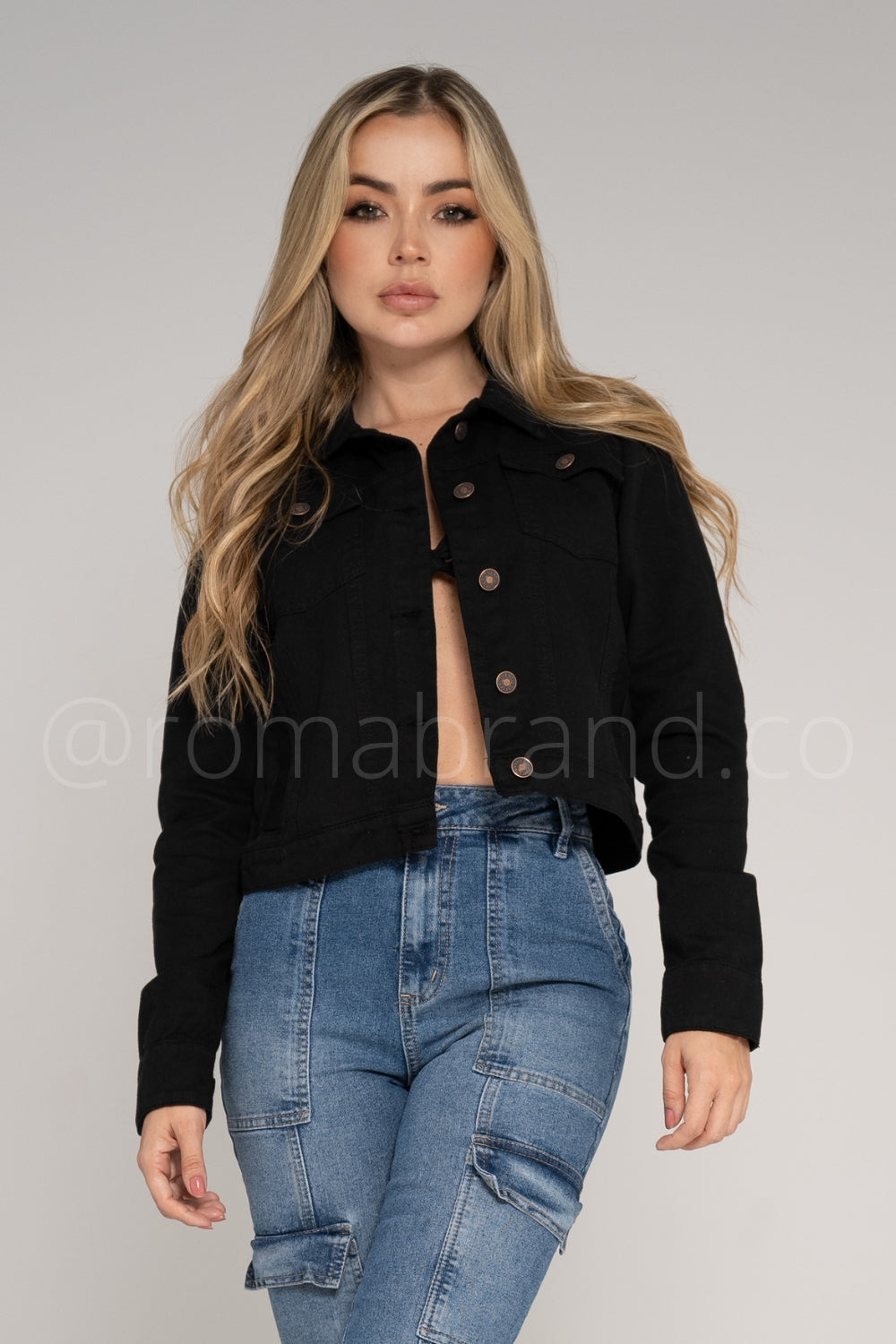 REF:277 CHAQUETA BOLSILLOS CLASICA NEGRA