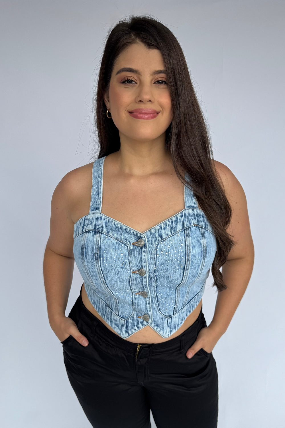 REF: 448 TOP PUNTAS BRILLO