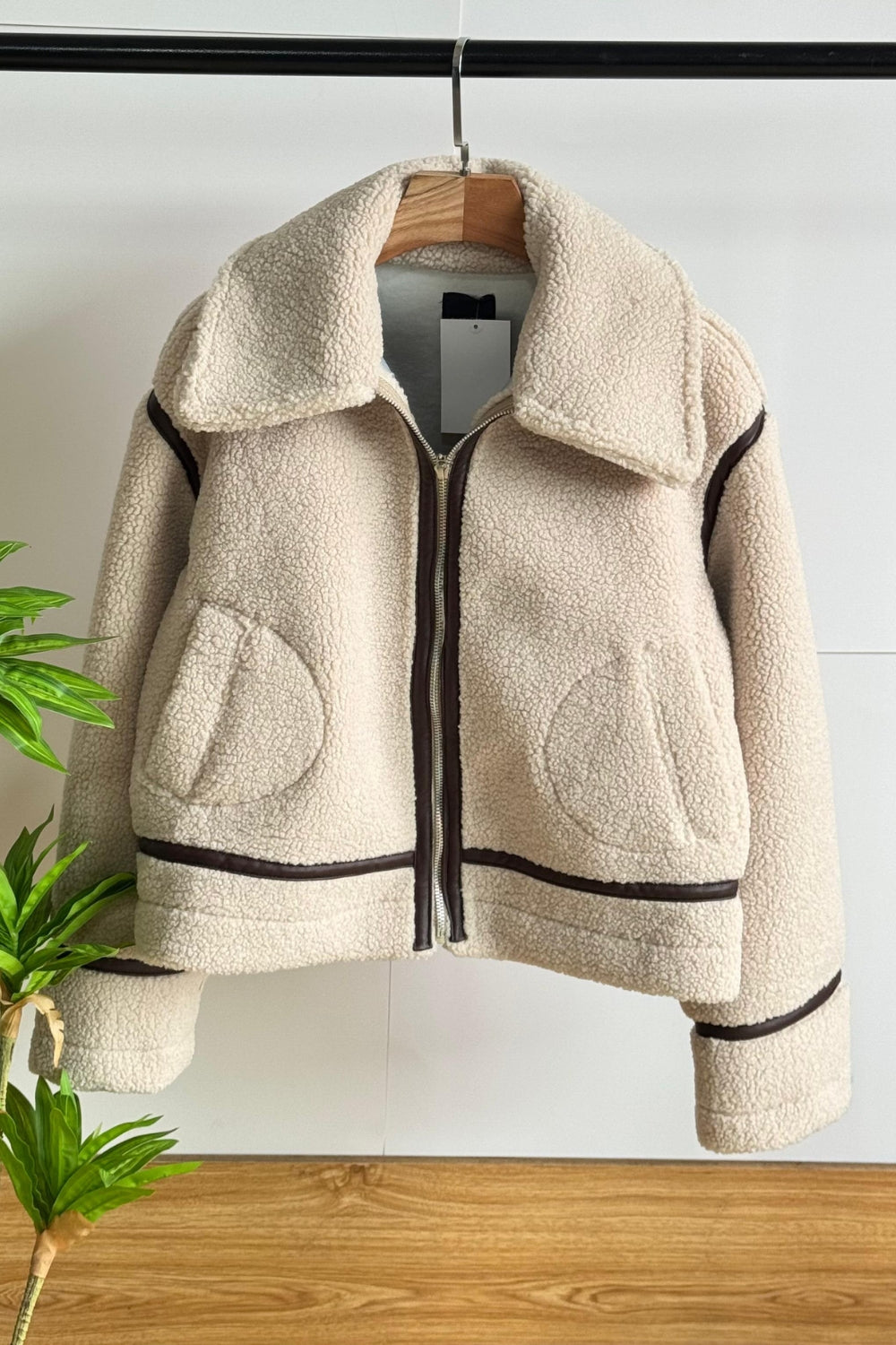 CHAQUETA TEDDY LUXE BEIGE