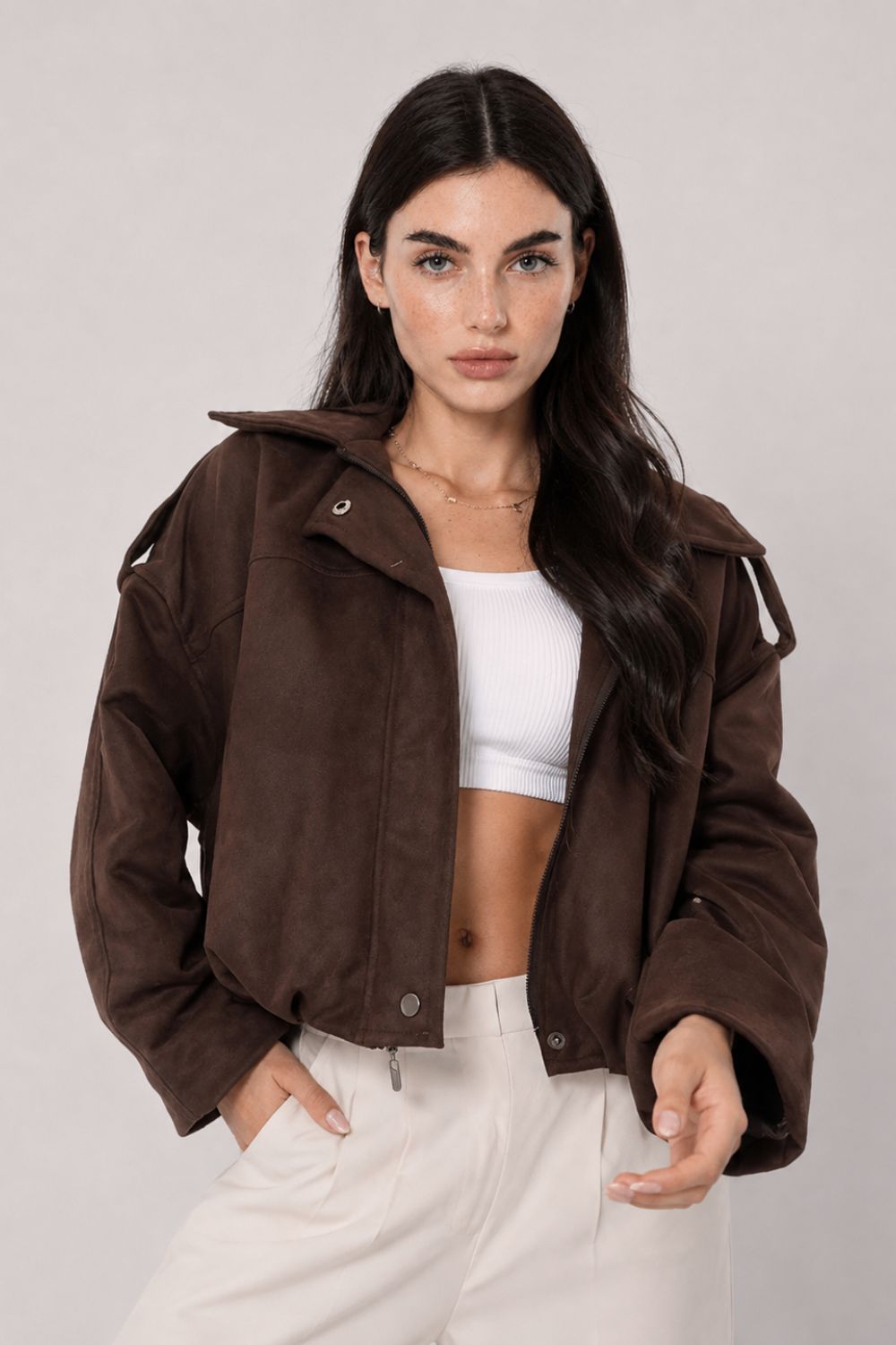 REF: 429 CHAQUETA CORTA PEACH CAFE