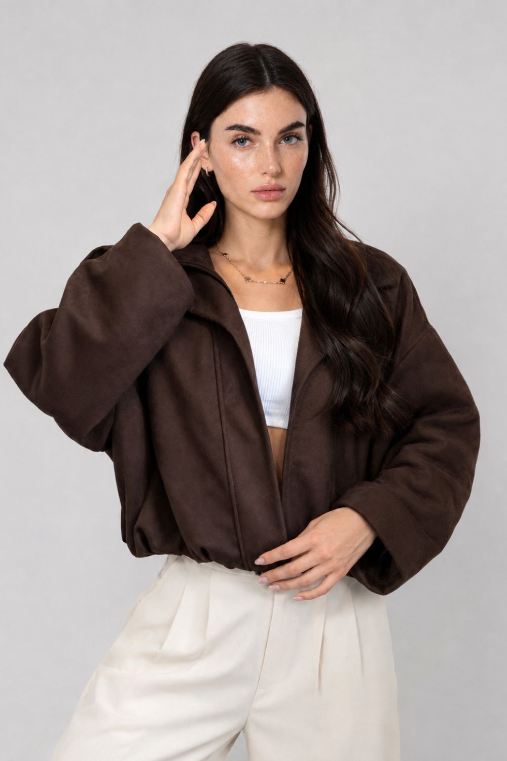 REF: 429 CHAQUETA CORTA PEACH CAFE