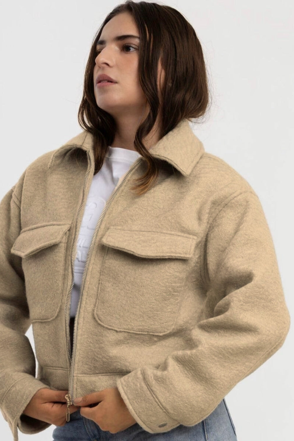 REF: 425 CHAQUETA ALPACA BEIGE