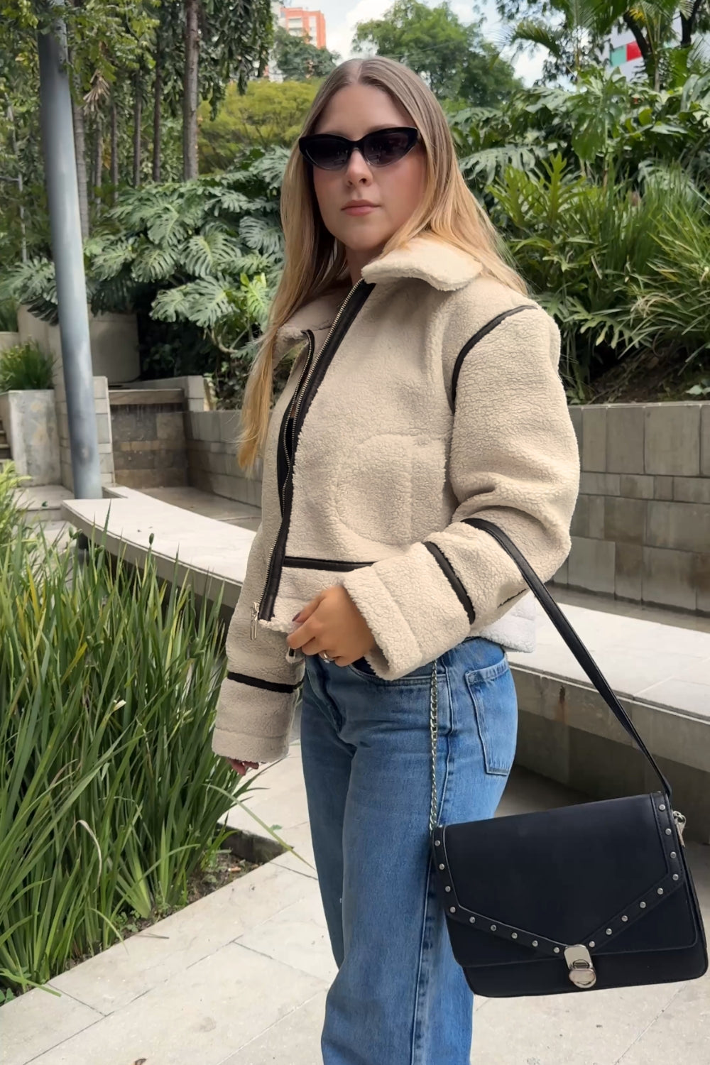 CHAQUETA TEDDY LUXE BEIGE