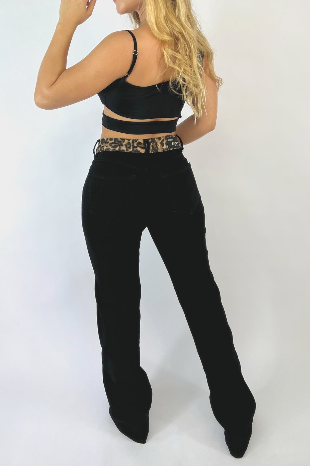 REF:346 JEAN PRETINA ANIMAL PRINT NEGRO STRETCH