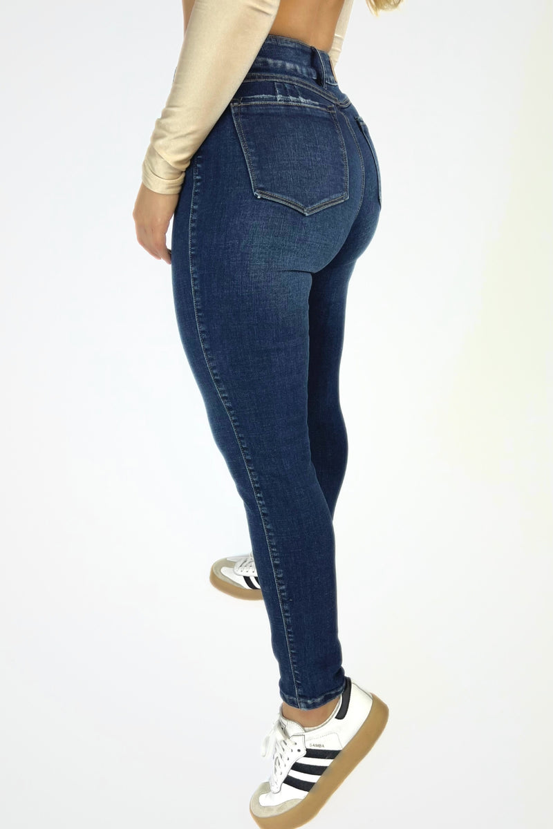 JEAN SKINNY DOBLE BOTON BASICO STRECH REF 350