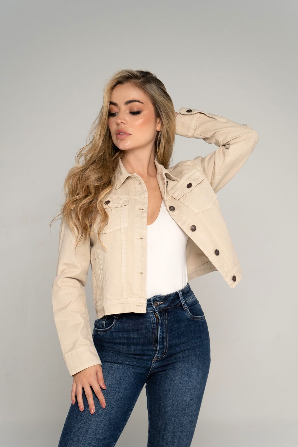 REF:277 CHAQUETA BOLSILLOS CLASICA ARENA