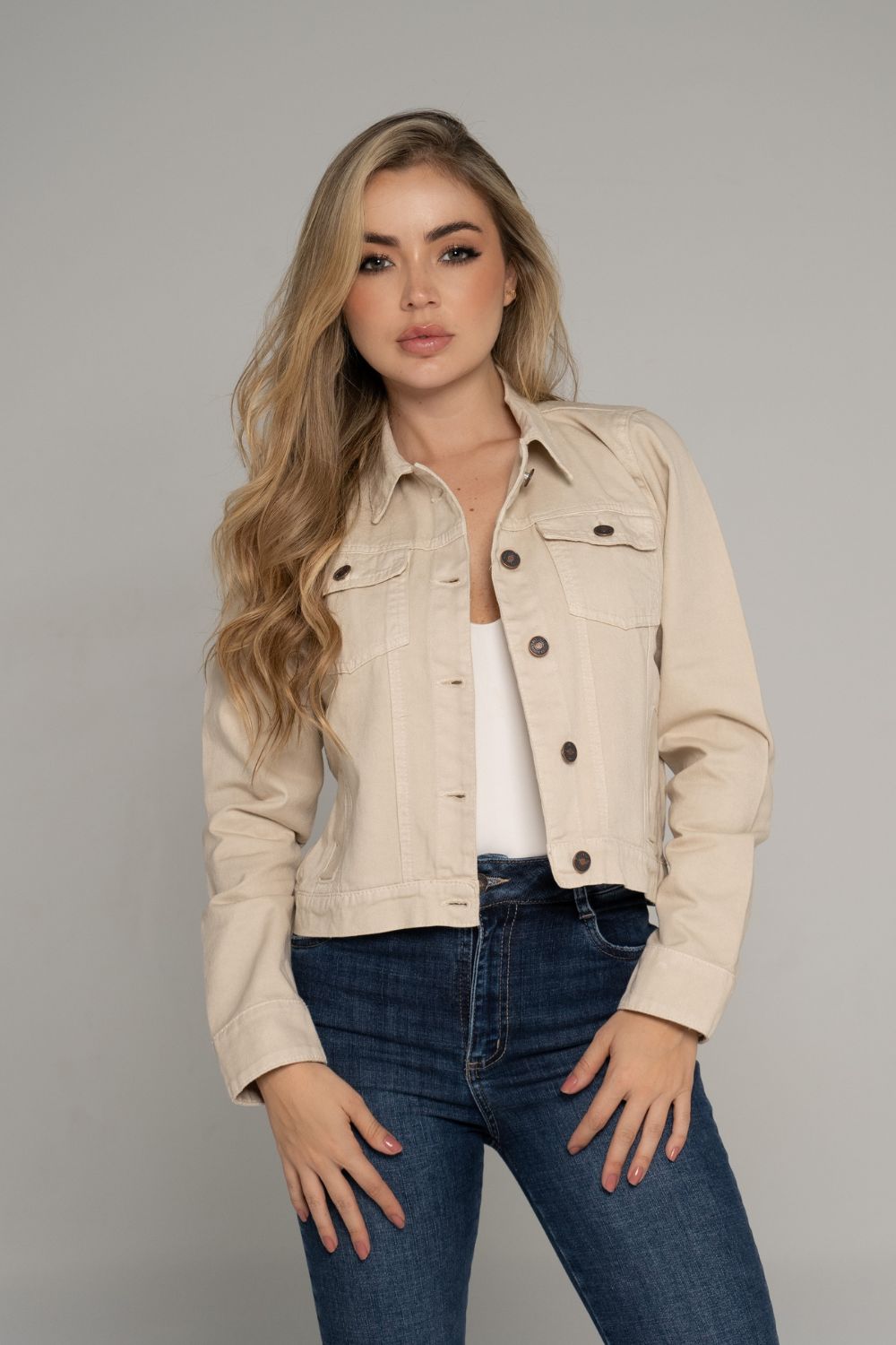 REF:277 CHAQUETA BOLSILLOS CLASICA ARENA